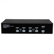 STARTECH Commutateur KVM 4 Ports DVI USB, Audio Montage en Rack