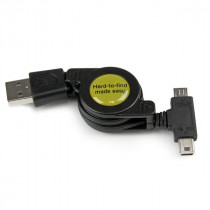 STARTECH CABLE USB 2.0 RETRACTABLE USB
