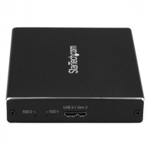 STARTECH Boîtier USB 3.1 (10 Gb/s) dual slot pour SSD M.2 SATA avec RAID