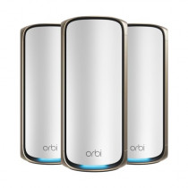 NETGEAR Orbi 970 series Quad-Band WiFi 7 Mesh System White 27Gbps 3 pieces 1year