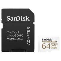 sandisk SanDisk Max Endurance microSDXC UHS-I U3 V30 64 Go + Adaptateur SD