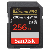 sandisk Extreme PRO 256GB SDXC 200MB/s UHS-I C10
