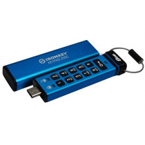 KINGSTON 8Go USB-C IronKey Keypad 200C FIPS 140-3 Lvl 3 Pending AES-256