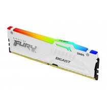 KINGSTON 64Go 6400MT/s DDR5 CL32 DIMM Kit of 2 FURY Beast White RGB XMP