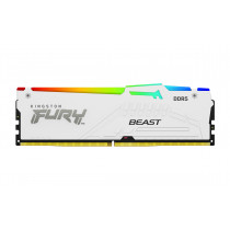 KINGSTON 16Go 6000MT/s DDR5 CL30 DIMM FURY Beast White RGB EXPO