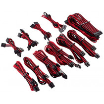 CORSAIR Premium Pro Sleeved Kabel-Set (Gen 4) - rot/schwarz