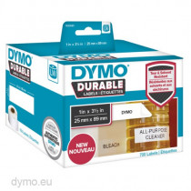 DYMO LW Pack de 2 rouleaux d'étiquettes universelles permanentes blanches