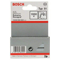 Bosch Professional Bosch 2609200202 Agrafe Ã  fil plat de type 51 10 x 1 x 10 mm 1000 piÃ¨ces