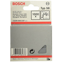 Bosch Professional Agrafe à Fil Fin de Type 58, 13mm x 12mm, Lot de 1000