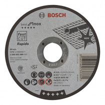 Bosch Professional Bosch 2608603486 Disque à tronçonner à moyeu plat best for inox rapido A 60 W inox BF 115 mm 0,8 mm
