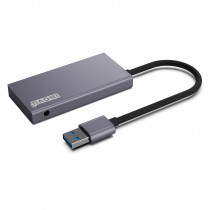 INOVU Hub USB 3.0 4 ports avec alimentation externe et adaptateur USB-A/USB-C