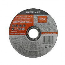 Universal Fit Disque de coupe métal/inox 115x1x22,2 mm Universel fit