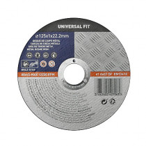 Universal Fit Disque de coupe métal 125x1x22,2 mm Universel fit