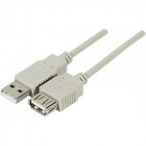 MCL Samar Rallonge USB 2.0 MCL type A mâle / femelle  3m Noir