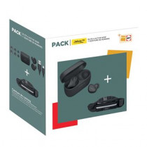 JABRA Pack Ecouteurs intra-auriculaires sans fil à réduction du bruit  Elite 4 Active sport Bluetooth True Wireless Noir + ceinture Running