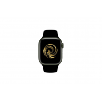 Reborn Apple Watch Series 7 Vert 45mm reconditionnee Grade A avec bracelet noir