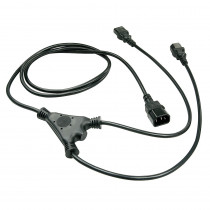 Lindy 1m IEC C14 an 2x IEC C13 Mains Cable