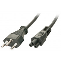 Lindy 2m Swiss to IEC C5 Power Cable