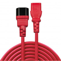 Lindy 1m IEC Extension Lead Red