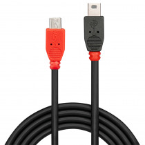 Lindy USB 2.0 Cable Type Micro-B/Mini-B OTG 2m