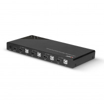 Lindy Switch KVM HDMI 4K60, USB 2.0, Audio (4 ports)