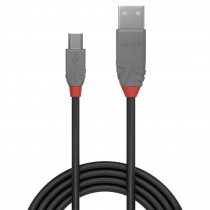 Lindy Câble USB 2.0 type A vers Mini-B Anthra Line 0.5m