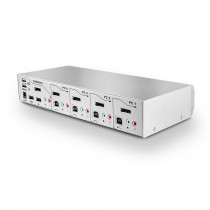 Lindy 4 Port DisplayPort 1.2 KVM Switch Pro Audio USB 2.0