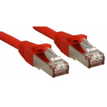 Lindy S/FTP Cat.6 Cable Red 0.3m LSOH incl. Testprotocol
