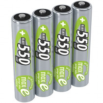 Ansmann Lot de 4 piles rechargeables Ansmann type AAA 1,2V - 550 mAh (R03)