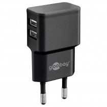 Goobay Chargeur secteur  2x ports USB-A 12W (Noir)