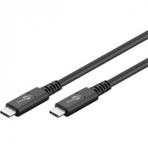 Goobay Câble USB4 40 Gb/s, PD 100 W, 8K 60 Hz, 1,0 m