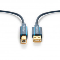 Clicktronic Câble USB 2.0 Type AB (Mâle/Mâle)