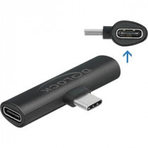 DeLock Adaptateur USB Type-C vers 2 x USB Type-C PD noir