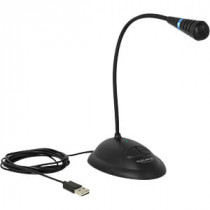 DeLock Microphone, USB, support, touche Muet