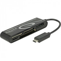 DeLock Lecteur de cartes externes USB 2.0 type C
