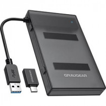 Graugear Boîtier externe SATA HDD/SSD 2.5", USB 3.0, adaptateur