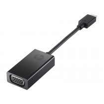 HP Adaptateur vidéo externe USB-C D-Sub noir pour Chromebook 13 G1; Elite Slice, Slice for Meeting Rooms; Elite x3; EliteBook…