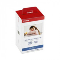 CANON KP-108IN - Kit Encre + Papier Format carte postale 148 x 100 mm (108 impressions) 