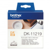 BROTHER P-TOUCH DK-11219 die-cut round label 12x12mm 1200 labels
