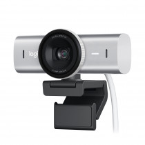 Logitech MX Brio  de collaboration et streaming 4K Ultra HD, 1080p a 60 IPS, 2 micros avec reduction de bruit, USB-C, cache pour webcam
