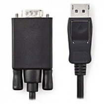 Nedis Câble DisplayPort vers VGA DisplayPort Mâle - VGA Mâle 1,0 m Noir