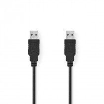 Nedis Câble USB 2.0 A Mâle - A Mâle 2,0 m Noir