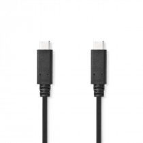 Nedis Câble USB 3.2 Gen 2x2 USB-C Mâle vers USB-C Mâle 240 W 8K@30Hz 10 Gbps 1.00 m Noir