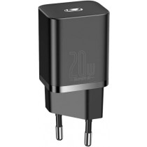 Baseus Chargeur secteur  Super Si 1 port USB-C 20W (Noir)