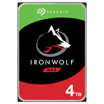 Seagate NAS HDD 4To IronWolf  NAS HDD 4To IronWolf 5400tpm 6Gb/s SATA 256Mo cache 3.5p 24x7 CMR for NAS and RAID rackmount systems BLK