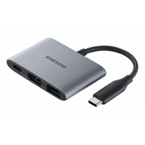 SAMSUNG Adaptateur Multiports Gris Station d'accueil USB-C Samsung EE-P3200BJEGWW