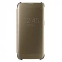 SAMSUNG Clear View Cover Or pour Samsung Galaxy S7 Edge