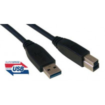 MCL Samar Cordon  USB 3.0 type A / B mâle - 2m Noir