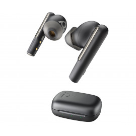 HP POLY Poly Voyager Free 60 UC M Carbon Black Earbuds +BT700 USB-C Adapter +Basic Charge Case