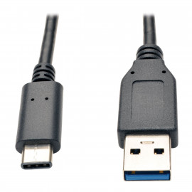 EATON TRIPPLITE USB-C to USB-A Cable M/M USB 3.1 Gen 2 10Gbps Thunderbolt 3 Compatible 3ft. 0.91m
